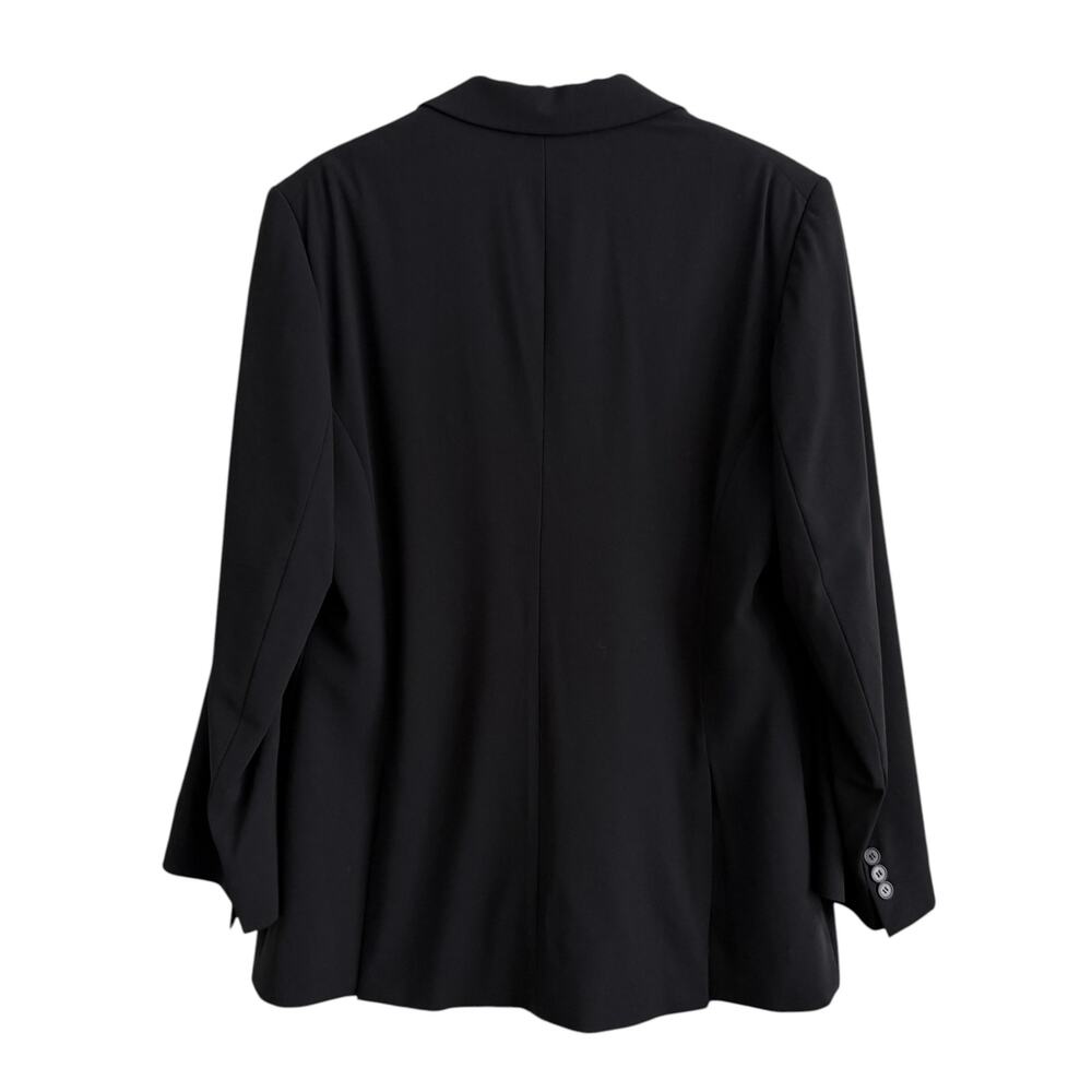 Donna Karan Black Label Wool Longline Blazer Jacket US 14 Italy Quiet Luxury - Picture 5 of 7